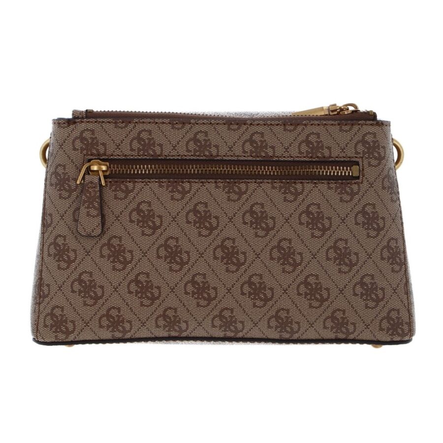 Guess Aieta Society Crossbody Bag Τσαντα Γυναικειο Latte Logo HWSB8781130 3