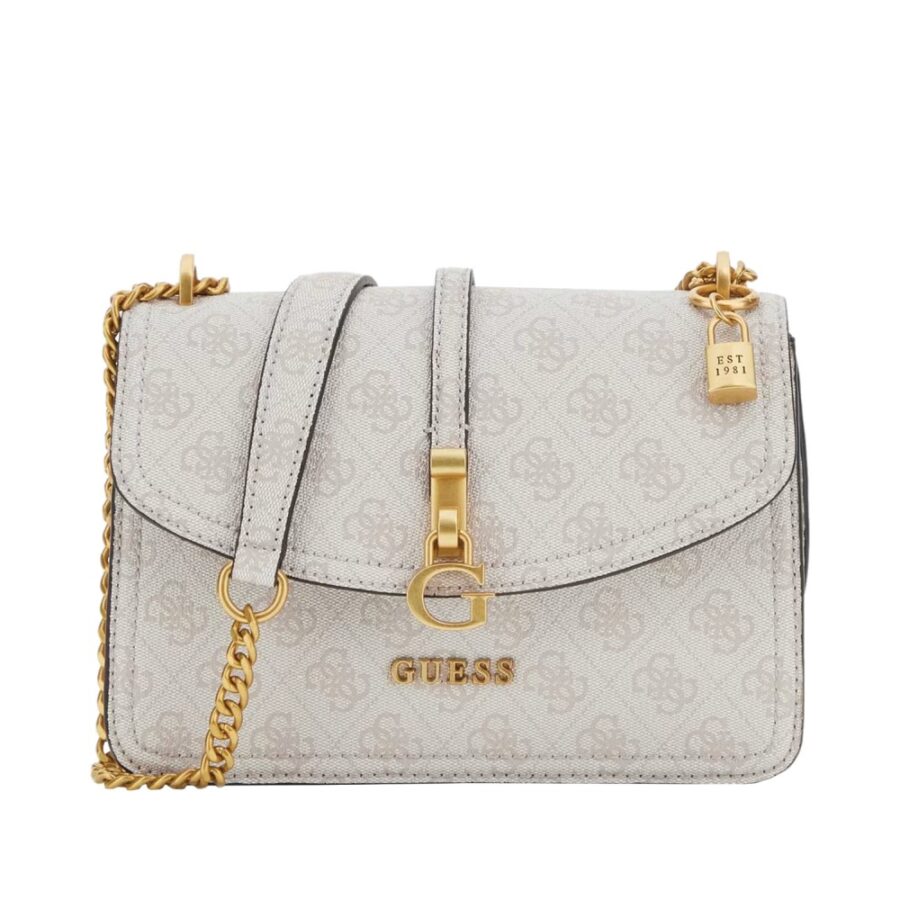 Guess G James Logo Convertible Xbody Flap Τσάντα Γυναικεία Dove Logo HWQC9213200 1