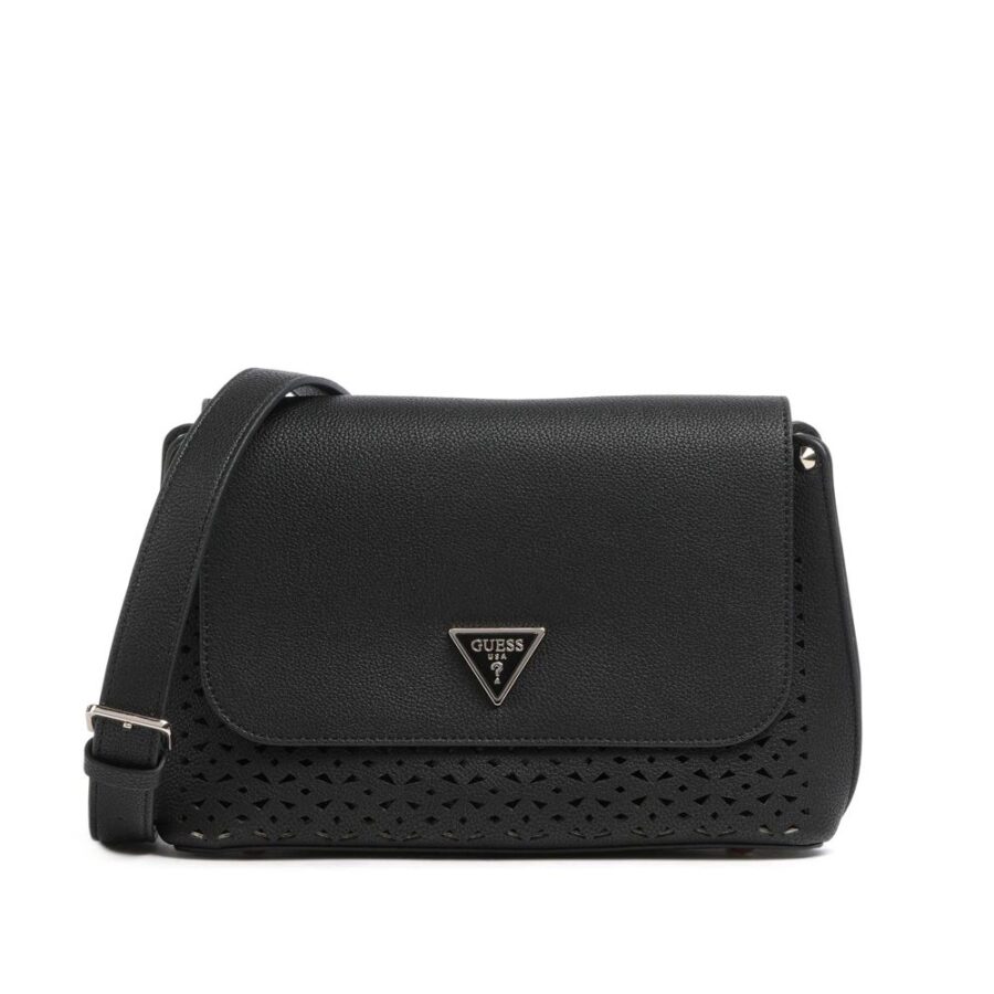 Guess Meridian Flap Crossbody Τσάντα Γυναικεία Black HWBP8778200 1