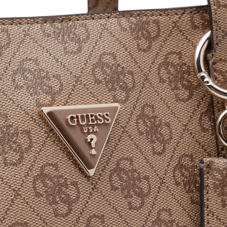 Guess Meridian Girlfriend Tote Τσαντα Γυναικειο Latte Logo HWSG8778230 7