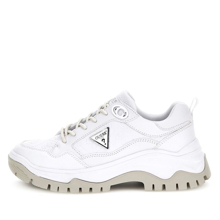 Guess Zaylin Sneaker Γυναικειο White FLJZAYFAL12 3