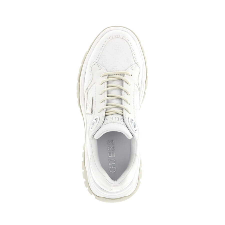 Guess Zaylin Sneaker Γυναικειο White FLJZAYFAL12 4
