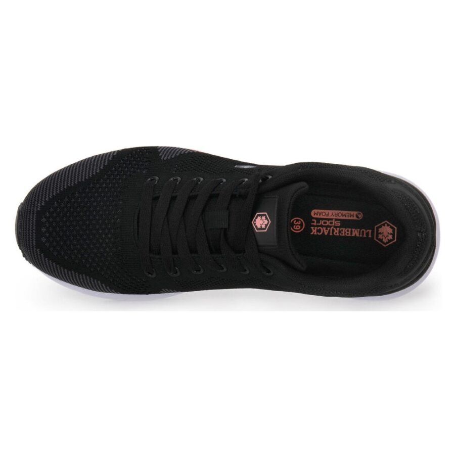Lumberjack Sport Vendor Sneaker Knitwear Nobesto Leather Sneaker Γυναικείο Black 4
