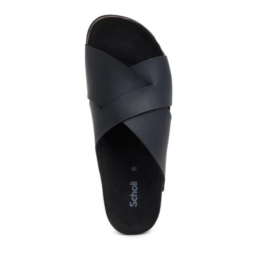Scholl Vivian Synthetic Leather Vb Womens Black Γυναικείο Σανδάλι Black 2