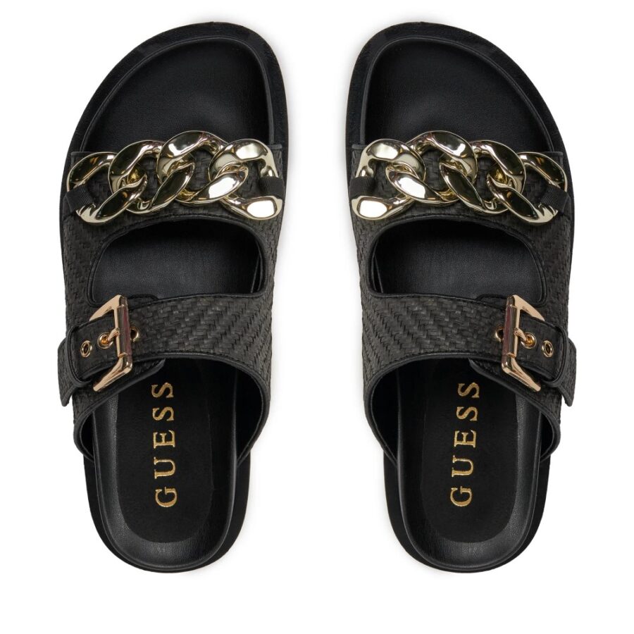 Guess Fateman Σανδάλι Γυναικείο Black FLJFTMFAB03 2