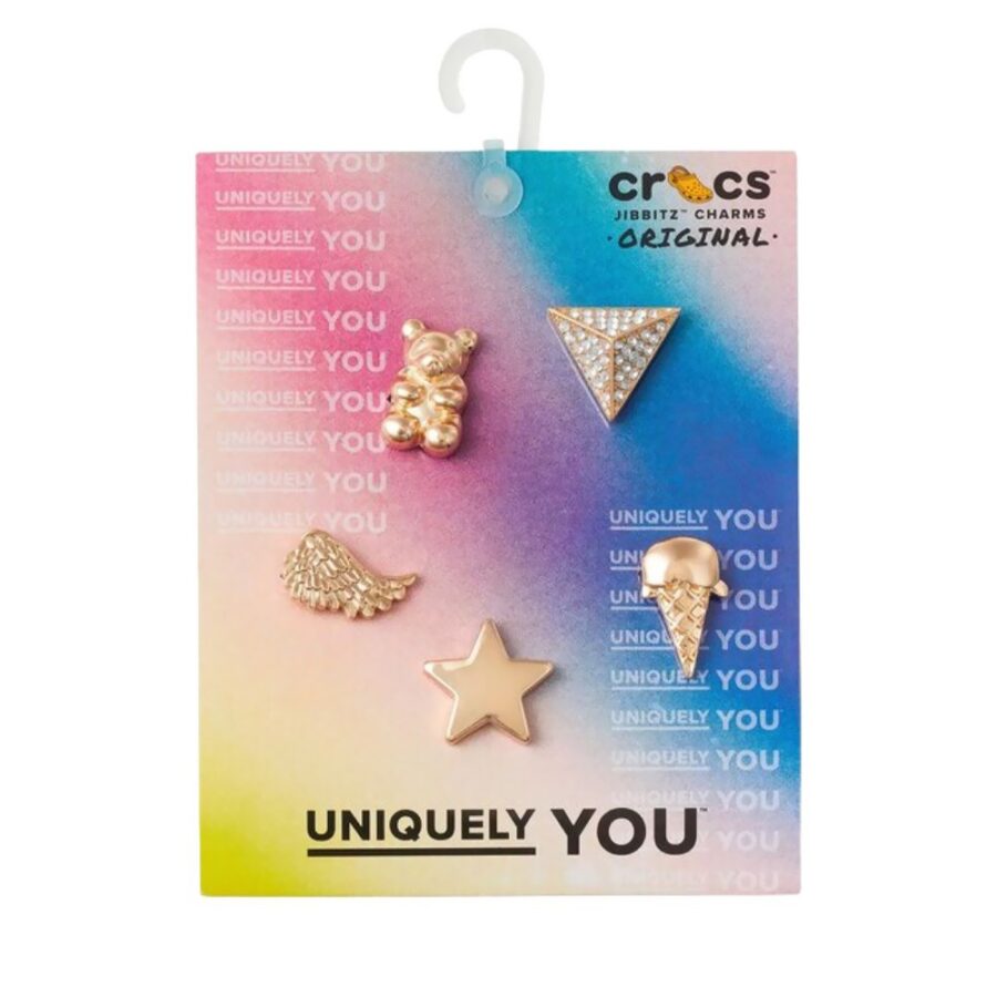 Jibbitz 10011118 Gold Icons 5 Pack Διακοσμητικό Crocs 3