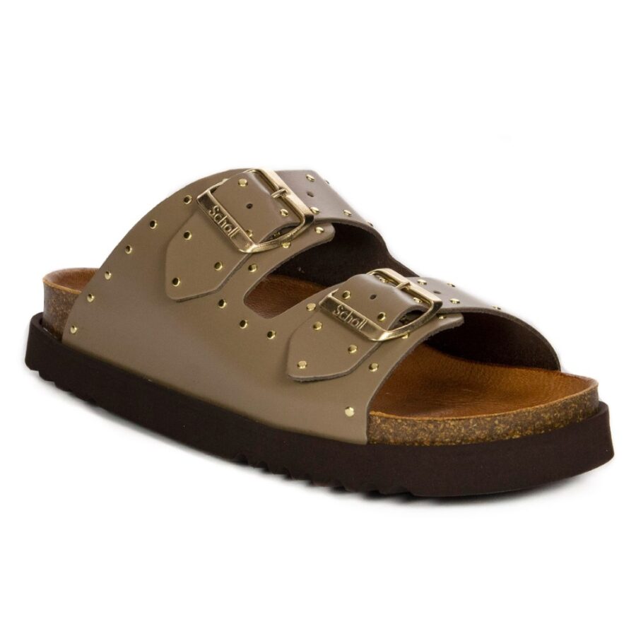 450692 scholl beatriz leatherstuds womens taupe f306131062 4