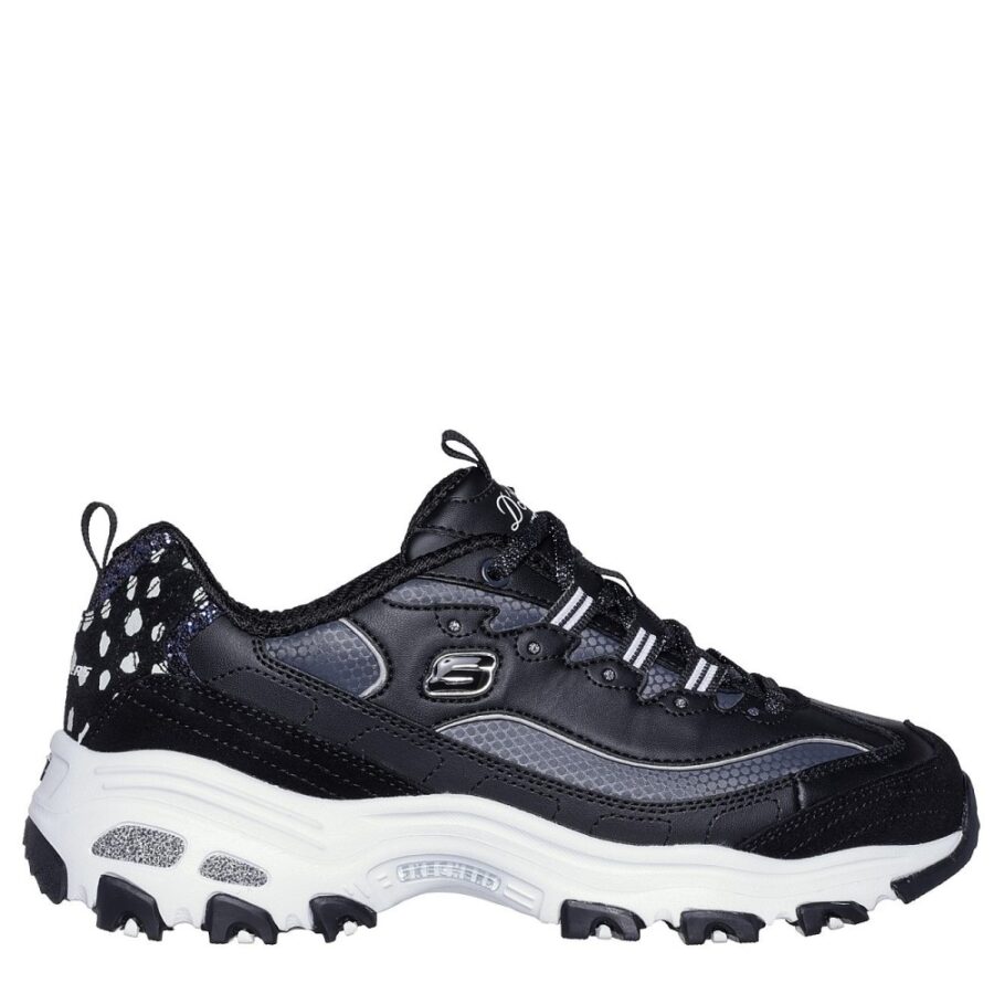 452052 skechers dlites golden chic 150235 sneakers blackwhite