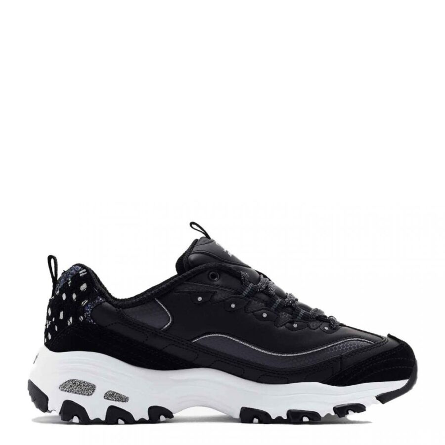452052 skechers dlites golden chic 150235 sneakers blackwhite