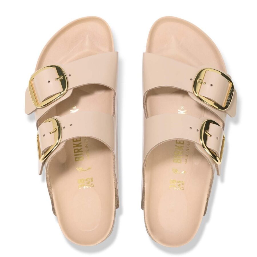 450456 birkenstock leather arizona bb lena high shine new beige 35 43 narrow 1026553