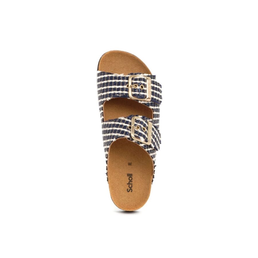 450696 scholl noelle rafia womens navy blue f311681040 3