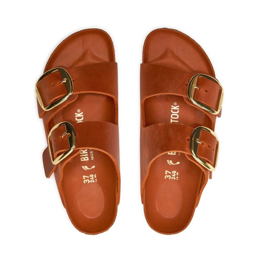 452228 birkenstok arizona big buckle burnt orange narrow seasonal 1026661 5