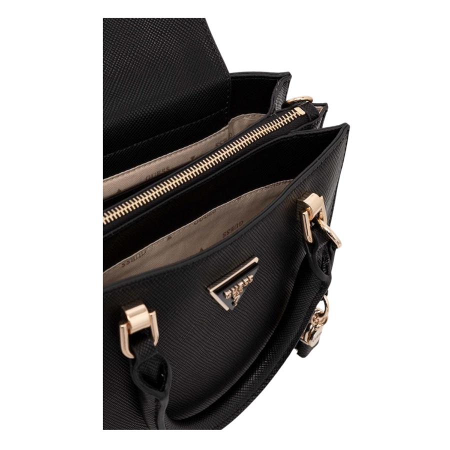 guess ilia luxury satchel black gu0achwvg8569060000099