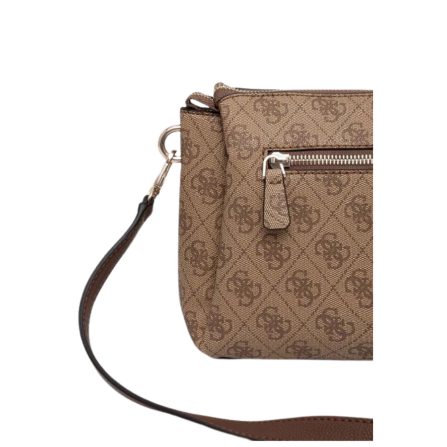 guess noelle girlfriend noelle tri compartment xbody latte logobrown gu0achwbg7879120000077