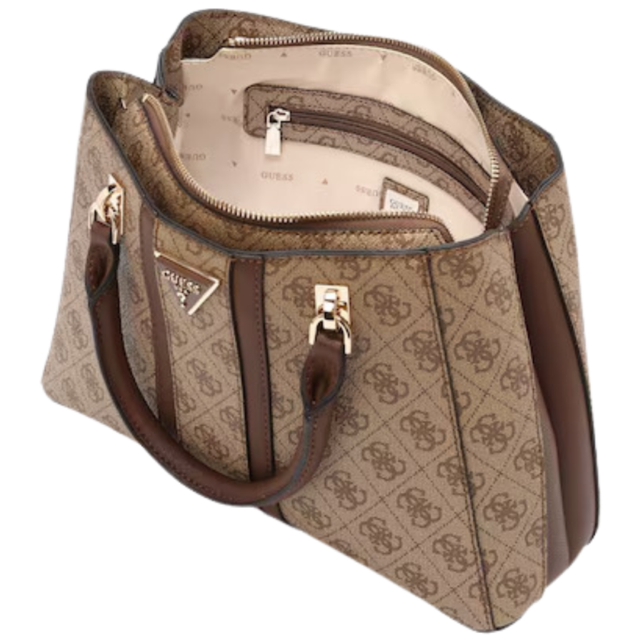 guess noreen girlfriend satchel latte logobrown gu0achwsg9000060000060