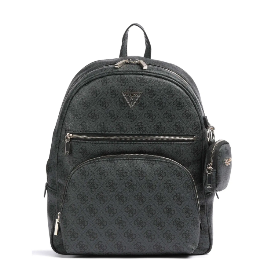 guess power play large tech backpack dark black logo gu0achwqg9006330000010