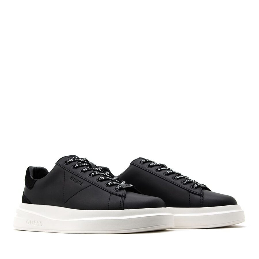 guess elba suede sneaker m black gu0shfmpvibsue12000033
