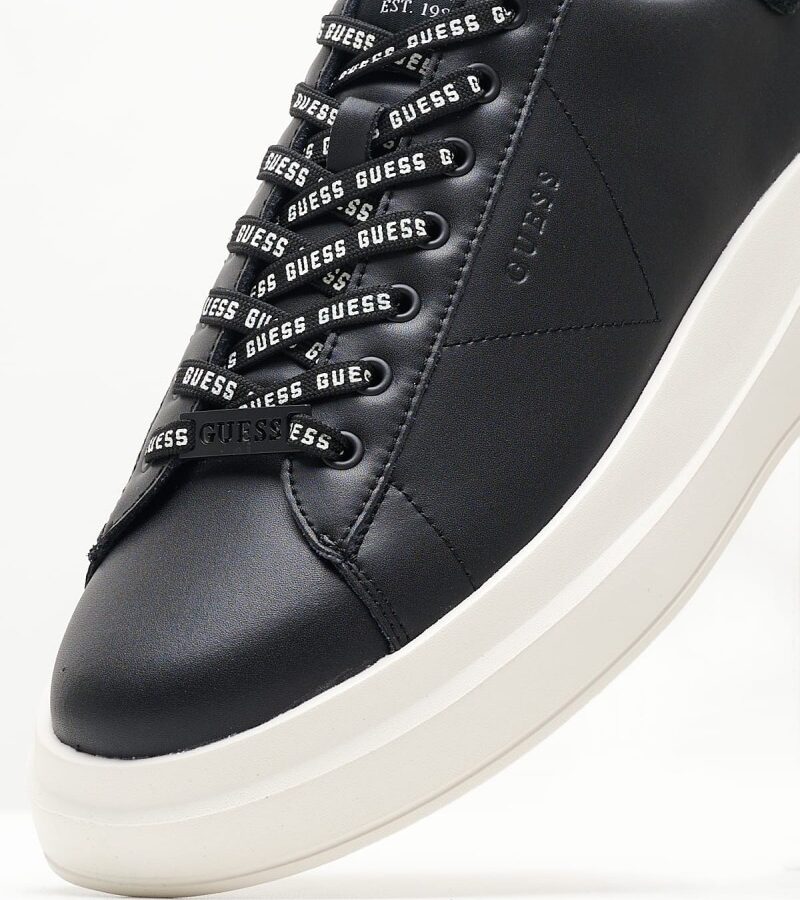 guess elba suede sneaker m black gu0shfmpvibsue120000877