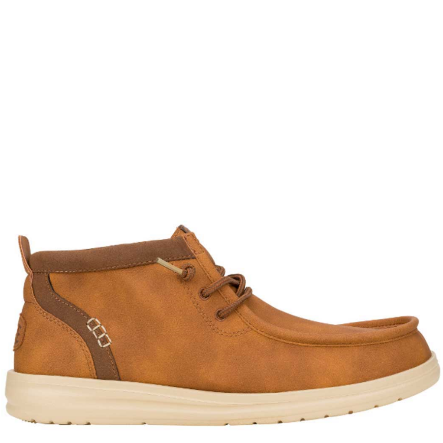 hey dude wally mid gripr cognactan 42051 2du
