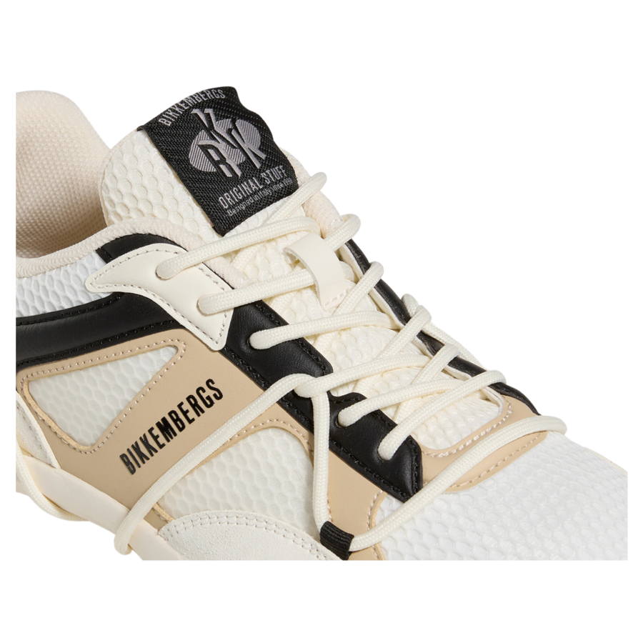 bikkembergs sneak hole m sneaker microfiber leather off white bm0sh25116cp000000004
