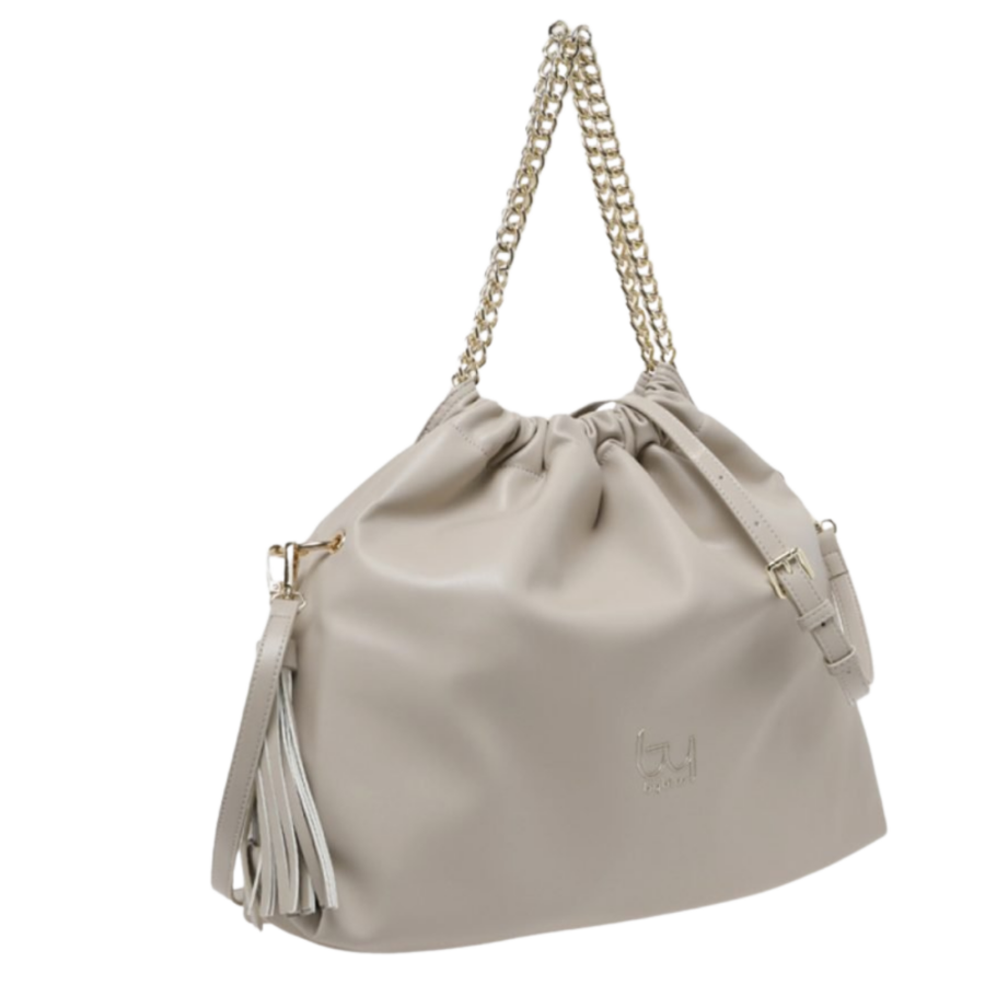 by byblos woman smeraldo hobo light taupe bybs45a0123