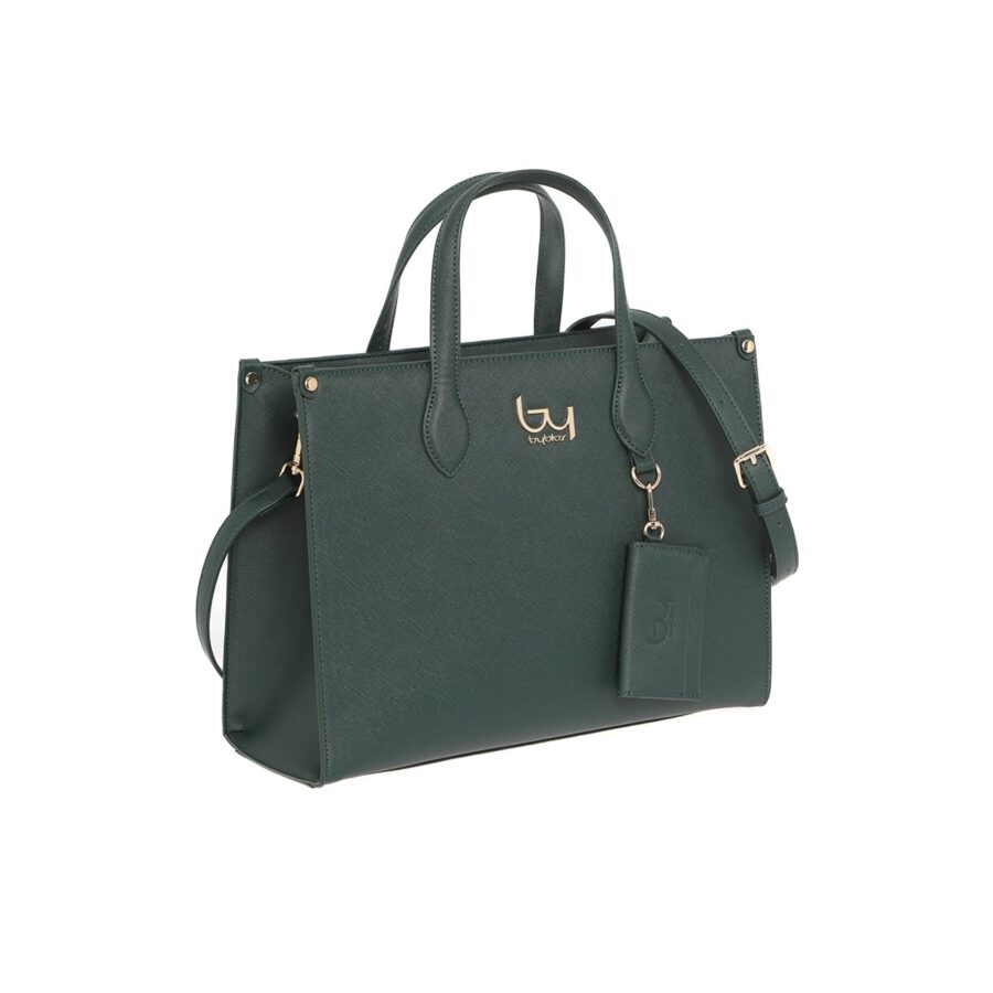 bybyblos woman sospiri shopping bag forest green bybs59a01452