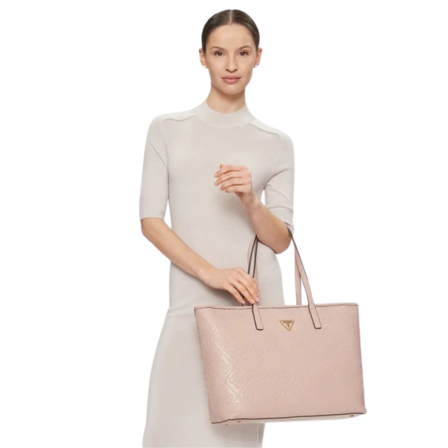 guess power play large tech tote rosewood logo hwsd90063700000