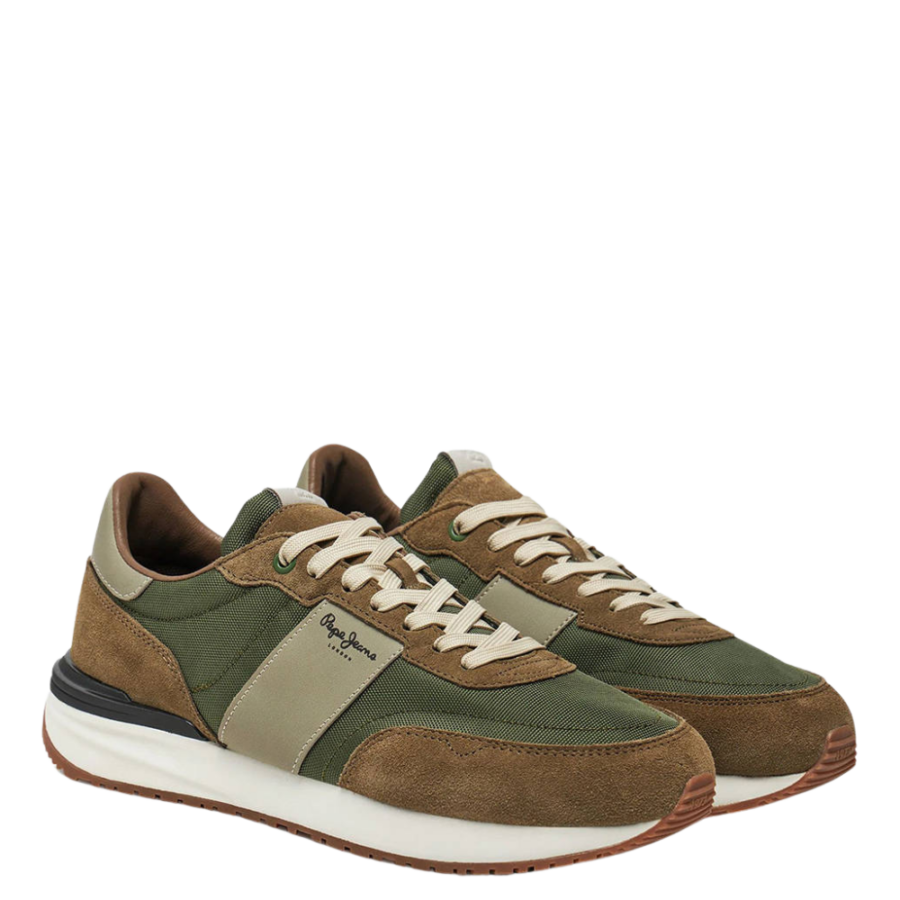 pepe jeans buster supra sneaker khaki green pj0shpms6002000000005213