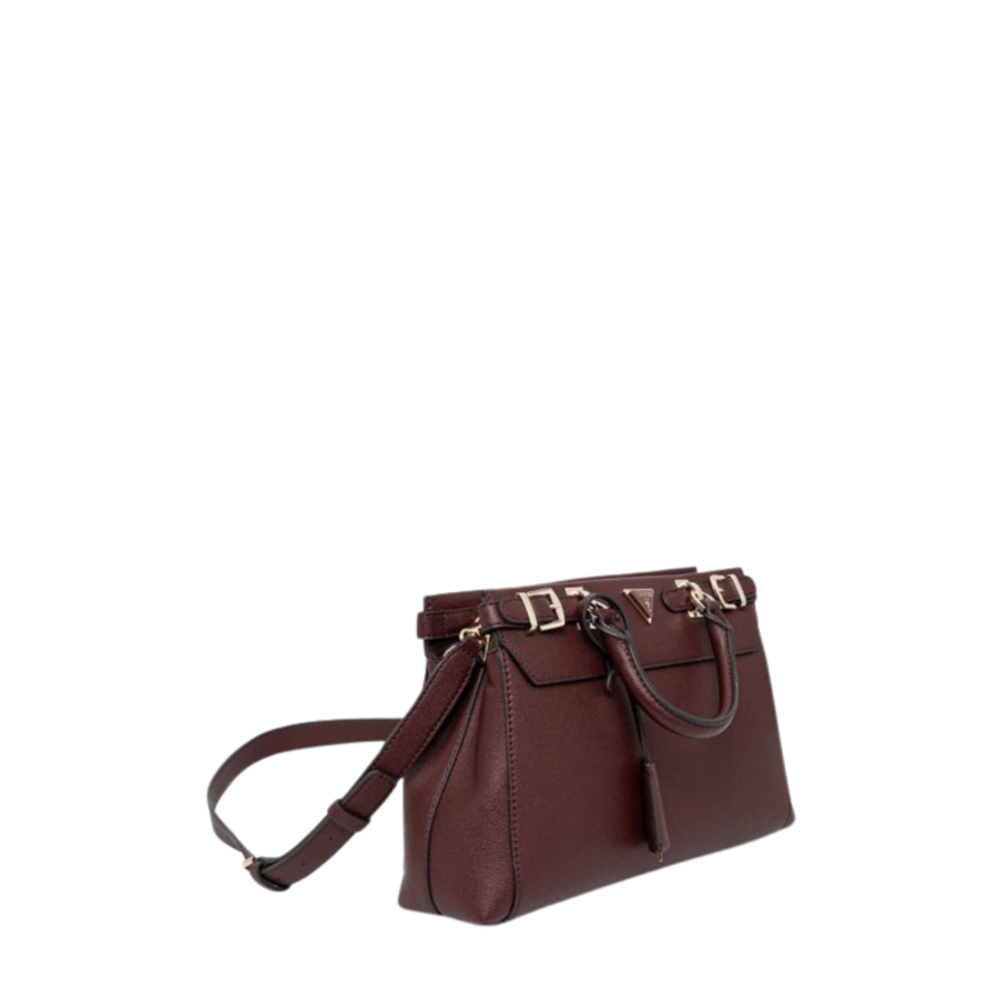 guess eco ali luxury satchel burgundy gu0achwebg9511050000521