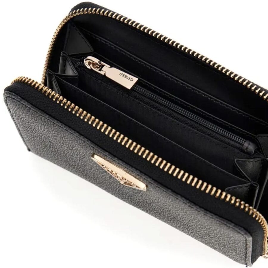 guess eco erica slg med zip around coal logo gu0acswsg951014000008