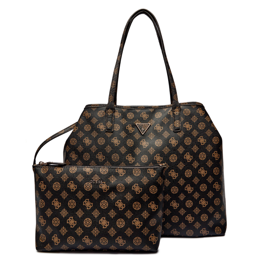 guess eco victoria lrg 2 in 1 tote brown gu0achwepq9514290000101590