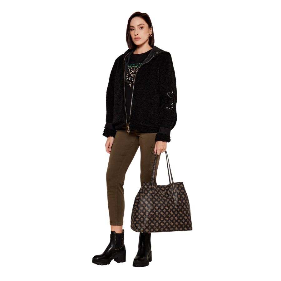 guess eco victoria lrg 2 in 1 tote brown gu0achwepq95142900006332