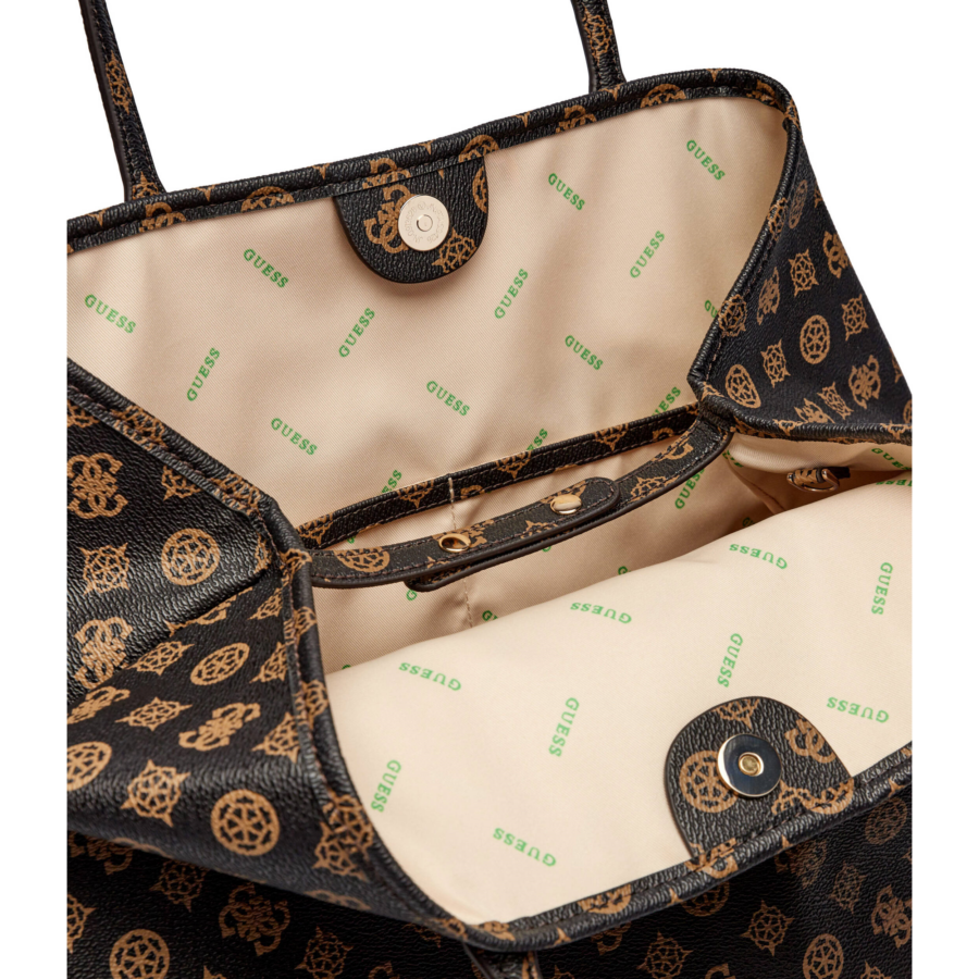 guess eco victoria lrg 2 in 1 tote brown gu0achwepq9514290000872