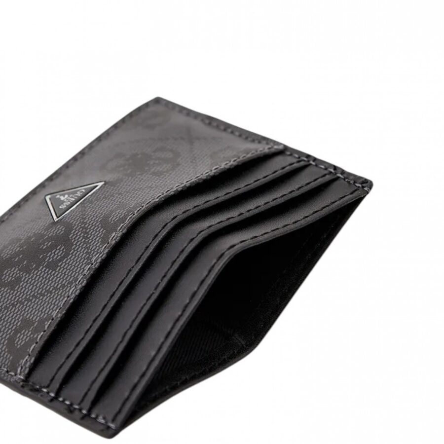 guess madrid card case black logo gu0acsmvelelea2500004