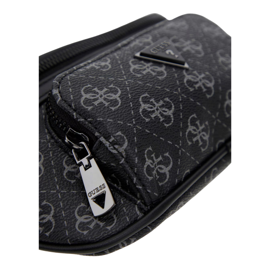 guess milano smart compact bum bag black gu0achmevzlp323100005222