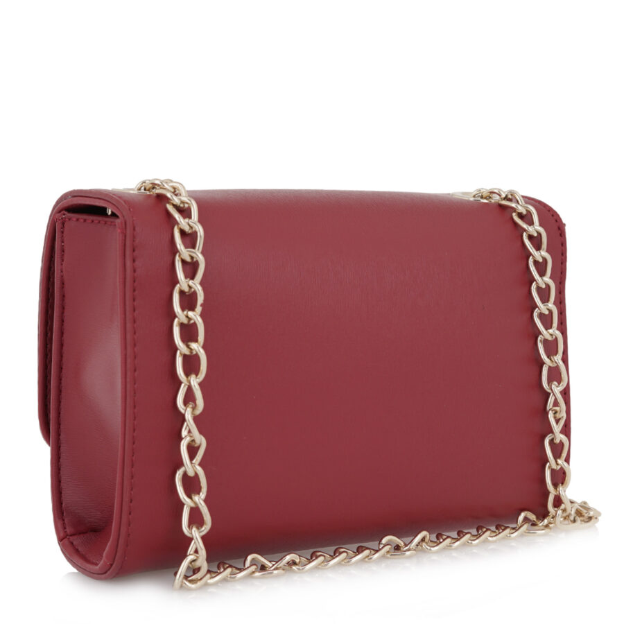 by byblos woman olivia saffiano flap bag dark red bybs09a01f74
