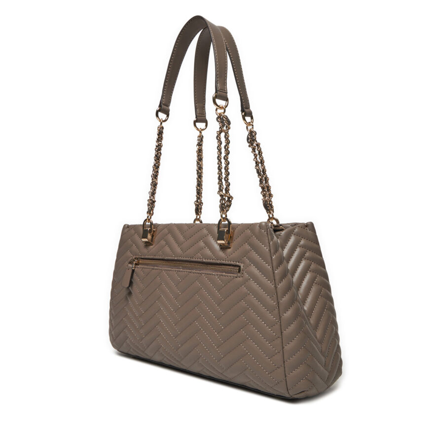 guess anning shoulder satchel dark taupe hwqg950809056