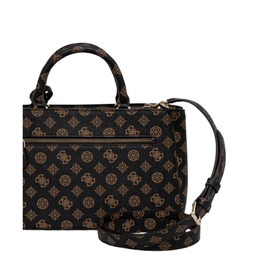 guess dorys luxury satchel mocha logo hwpm952106003