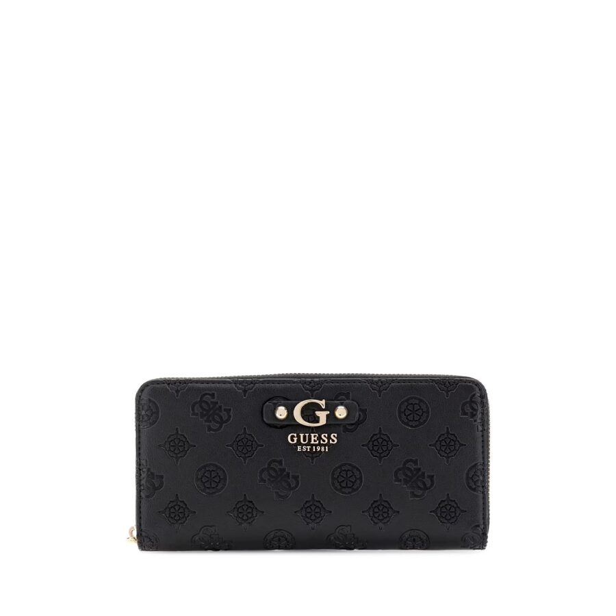 guess gerty slg large zip around black swpd9529146263261