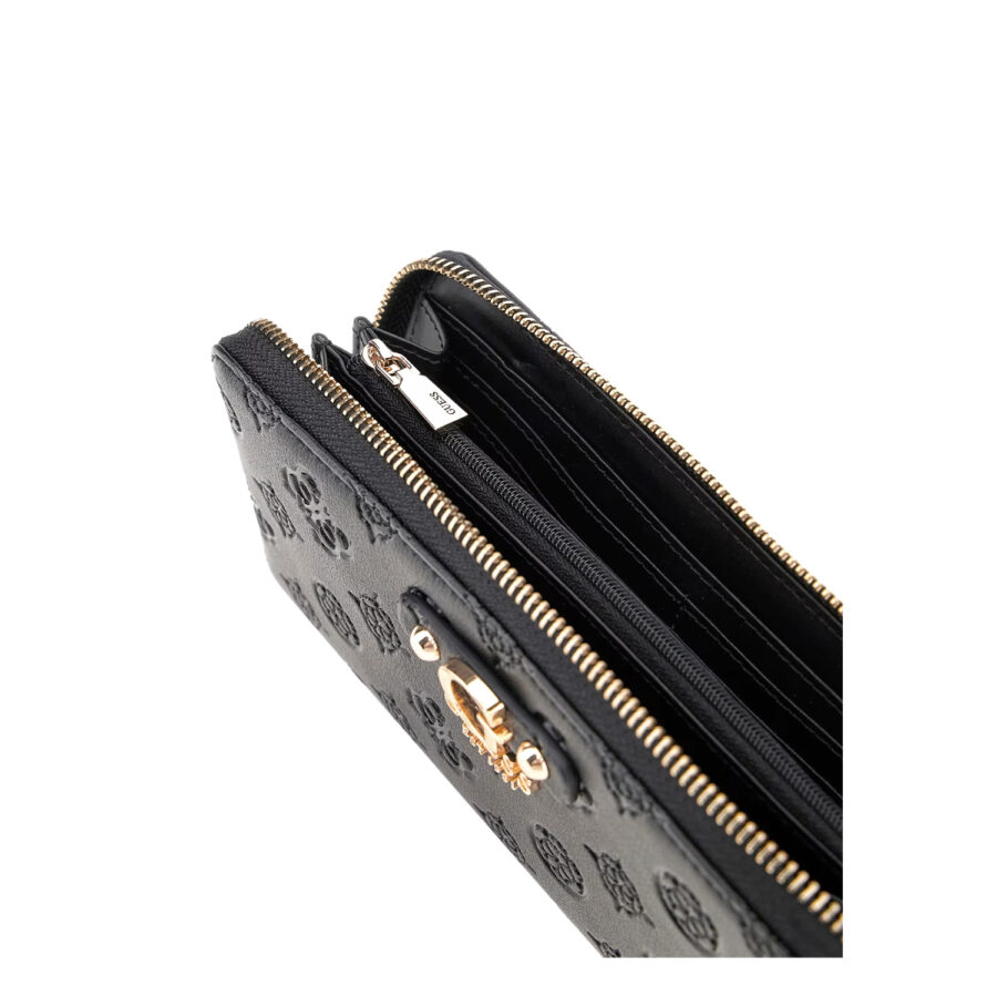 guess gerty slg large zip around black swpd952914656