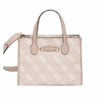 guess izzy 2 comp tote sand logo hwoq86542202696