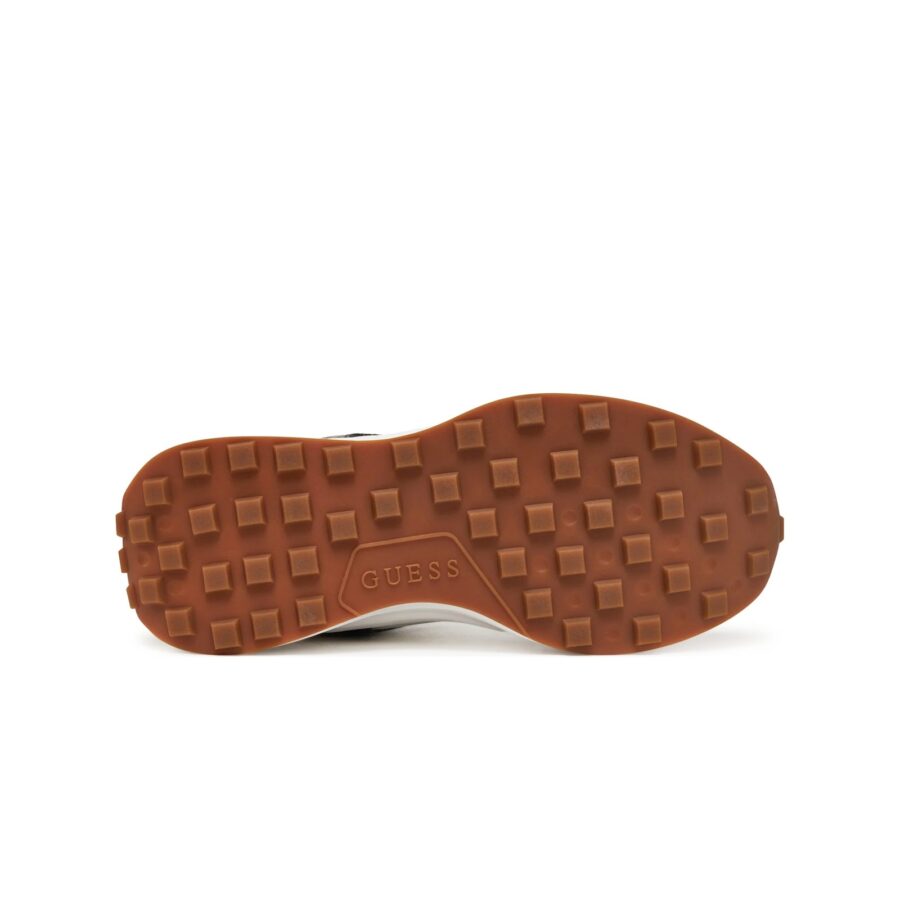 guess luckei sneaker white brown flplucpel1240