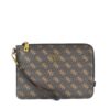 guess torino flat clutch brownochre hmevzlp22861223692