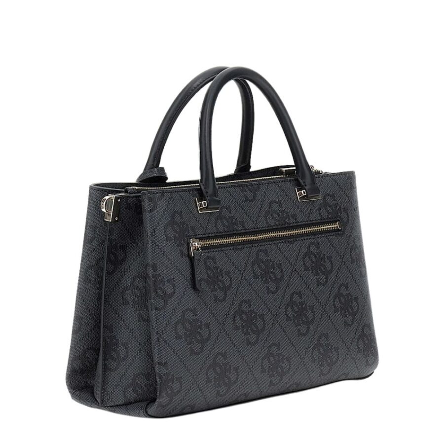 Guess Erenia Girlfriend Satchel Coal Logo HWSO7838060 6 3