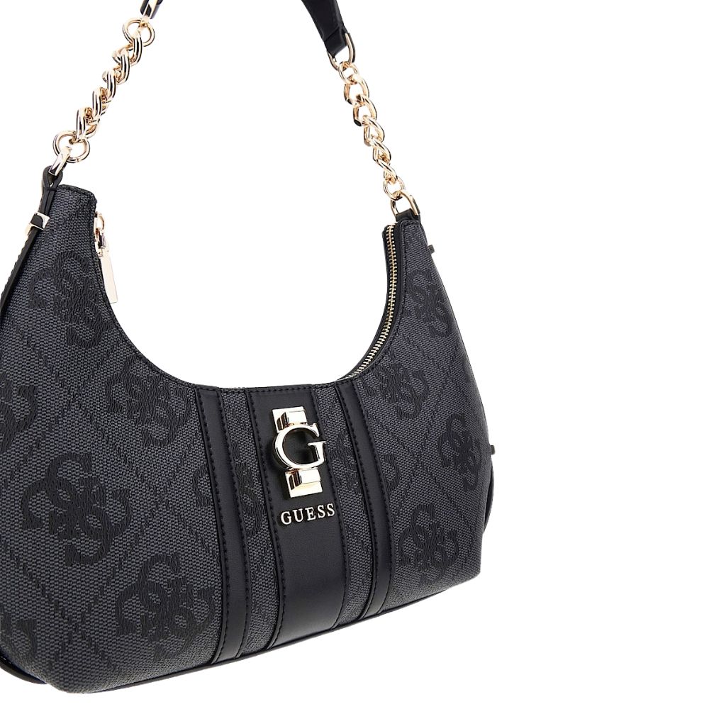 Guess Erenia Top Zip Shoulder Bag Coal Logo HWSO7838180 3 5
