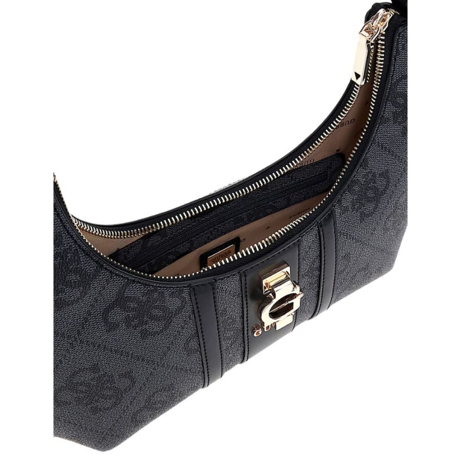 Guess Erenia Top Zip Shoulder Bag Coal Logo HWSO7838180 4 4