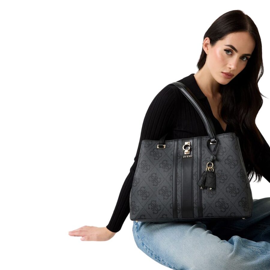 Guess Erenia Tote Coal Logo HWSO7838230 3 5