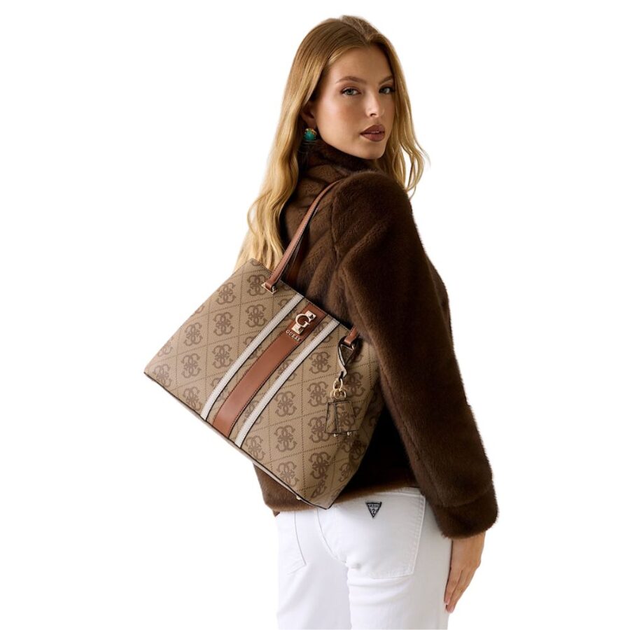 Guess Erenia Tote Latte Logo HWSO7838230 3 8