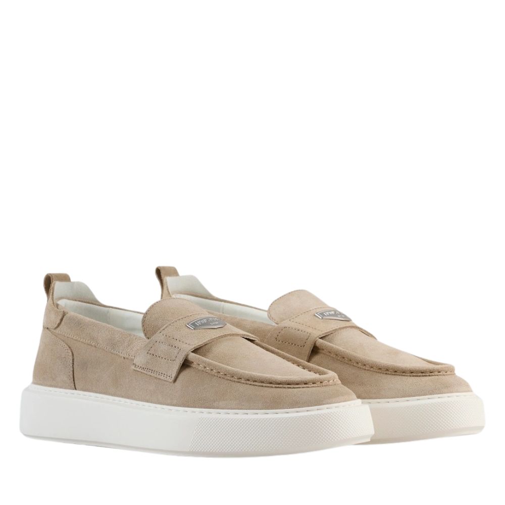 Antony Morato Loafer Metal Rowan In Suede 3D Logo Extralight Sole Colonial FW01900LE300005 2102 2 3