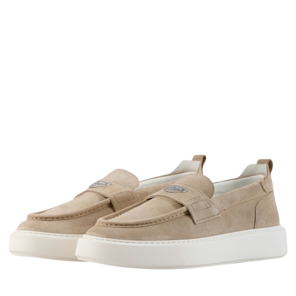 Antony Morato Loafer Metal Rowan In Suede 3D Logo Extralight Sole Colonial FW01900LE300005 2102 3 2